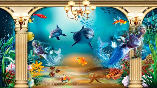 3д обои для стен