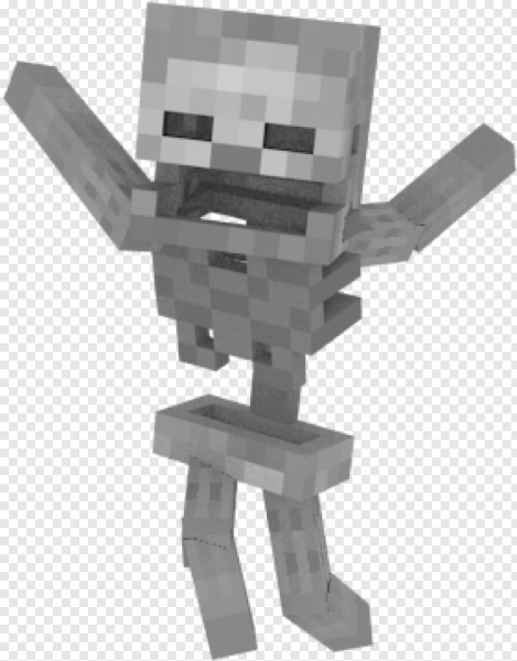 Голова скелета из МАЙНКРАФТА