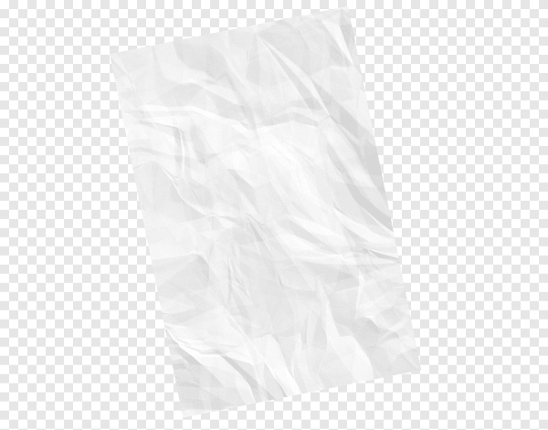 Скомканная бумага на прозрачном фоне