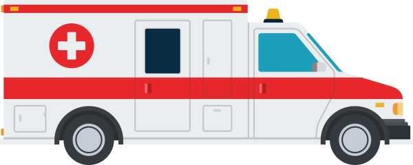 Машинка скорой помощи вектор