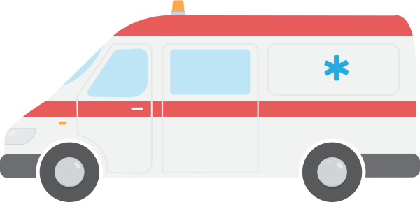 Машинка скорой помощи вектор