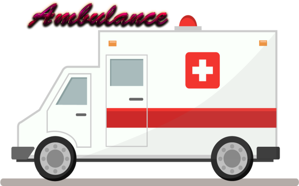 Машина скорой на прозрачном фоне