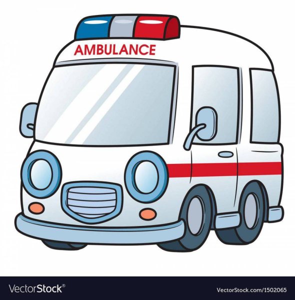 Машина скорой помощи мультяшная