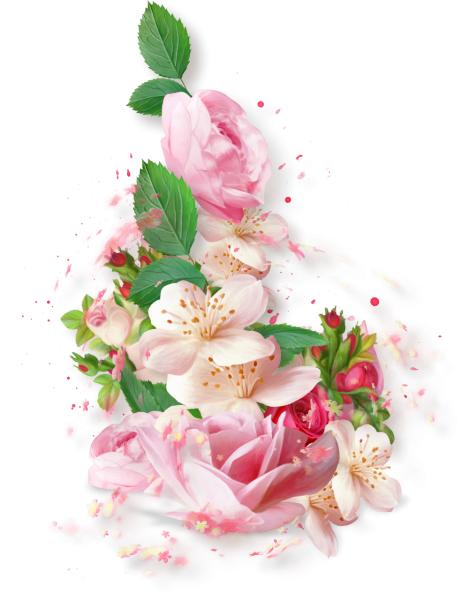 Кластер с цветами