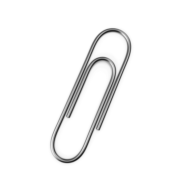 Скрепка без фона