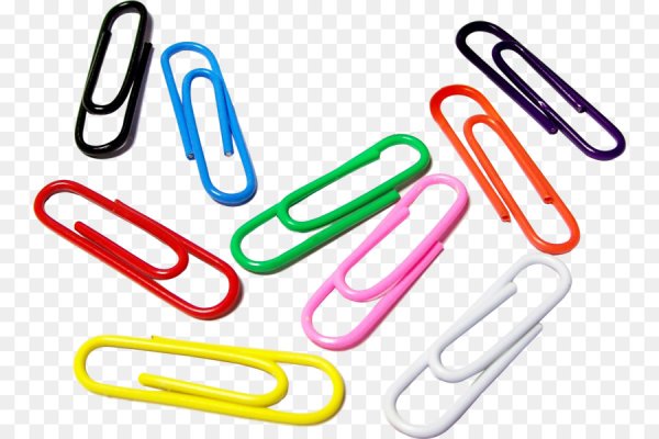 Скрепки цветные