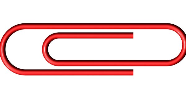 Скрепка без фона