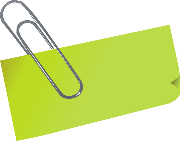 Скрепка на белом фоне