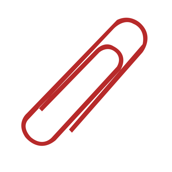 Наклейка скрепка