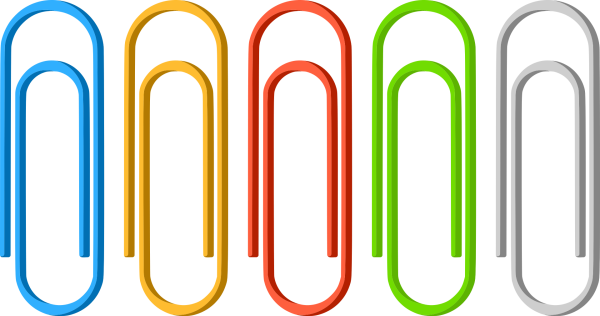 Скрепка без фона