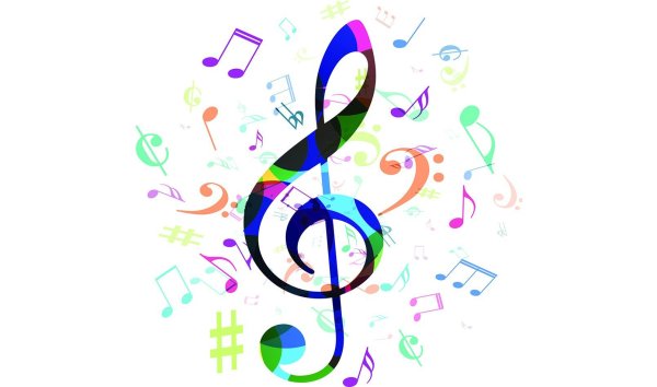 Поп арт скрипичный ключ