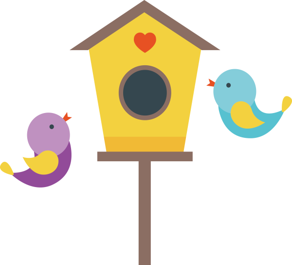 Разноцветные скворечники для детей