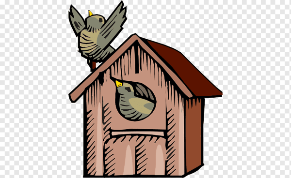 Векторный домик для птиц