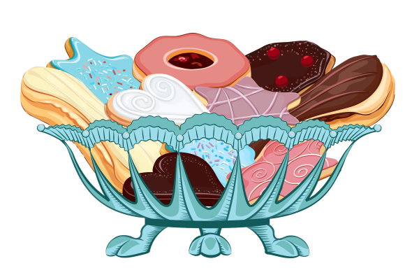 Клипарт сладости на прозрачном фоне