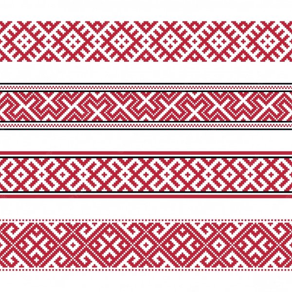 Славянский орнамент в полосе