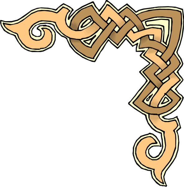 Славянский орнамент угловой