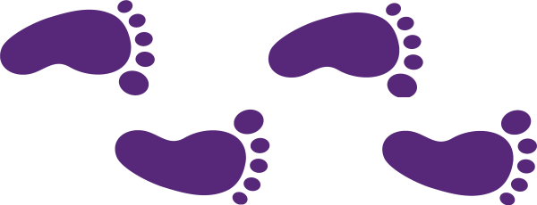 Следы на белом фоне