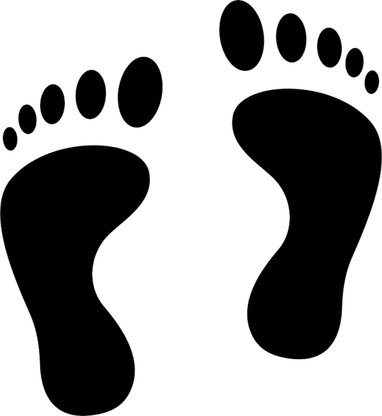 Детский отпечаток ноги