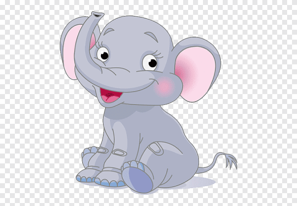 Слоник на прозрачном фоне