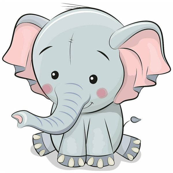 Слон мультяшный