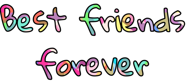 Best friends надпись