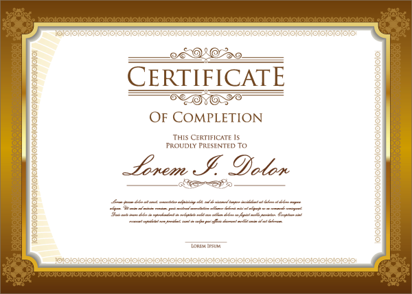 Фон Certificate