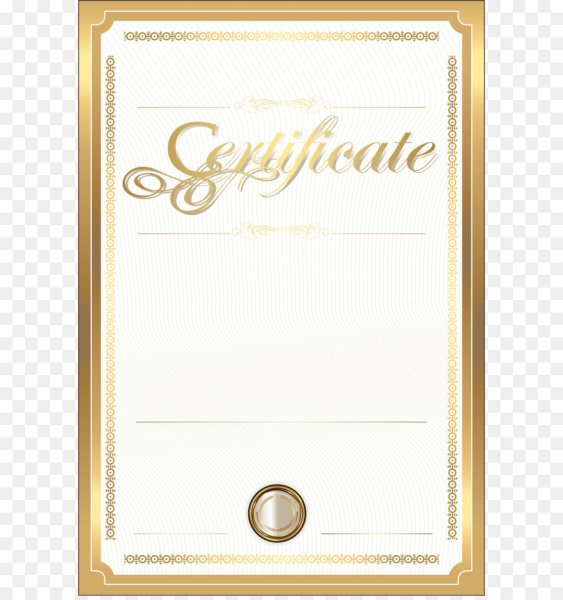 Certificate шаблон