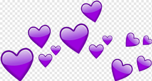 Стикер сердечко на прозрачном фоне