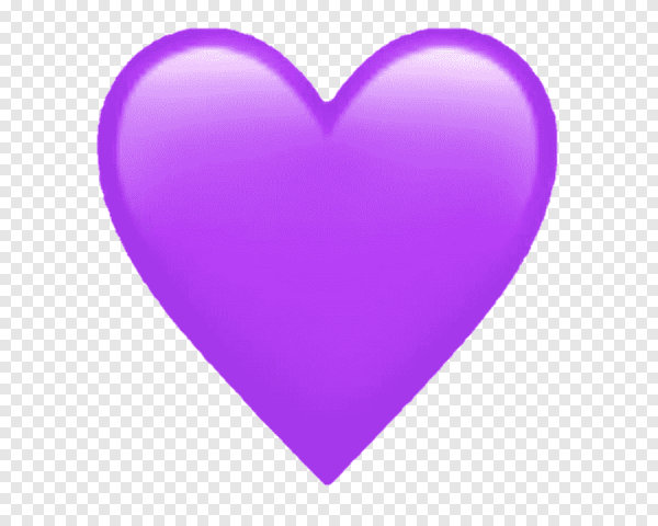 Фиолетовое сердце смайлик