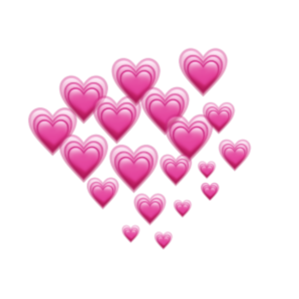 Фиолетовое сердце без фона