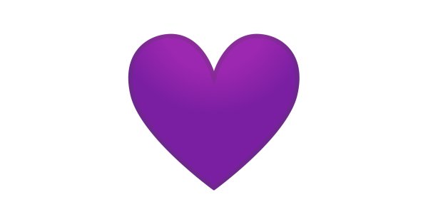 Фиолетовое сердечко