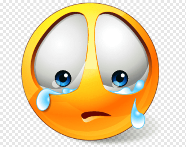Смайлик плачет