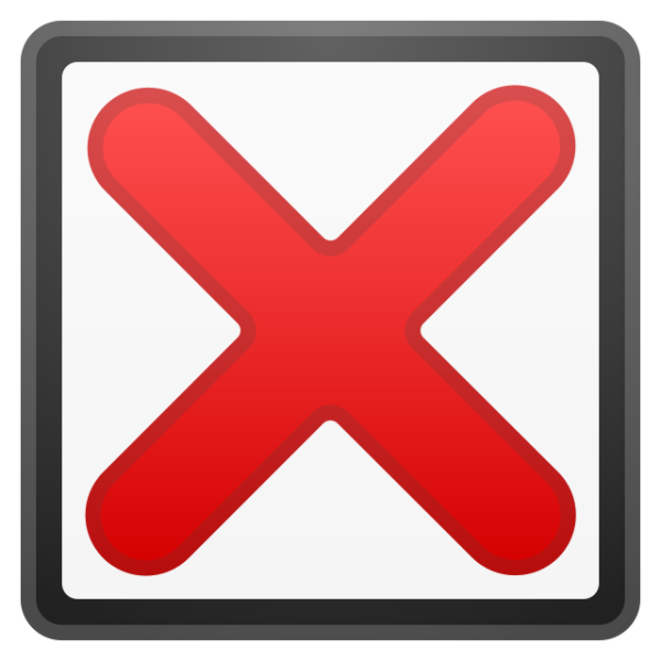 Эмодзи красный крест