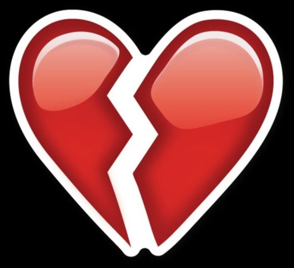 Разбитое сердце стикер