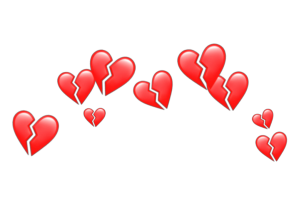 Смайлик разбитое сердце на прозрачном фоне