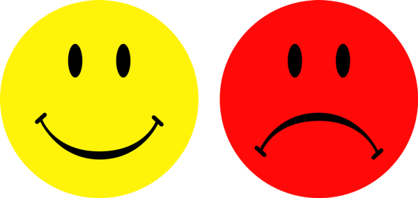 Смайлик радостный и грустный