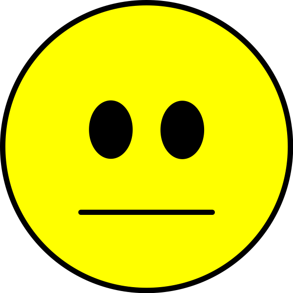 Смайлик равнодушный