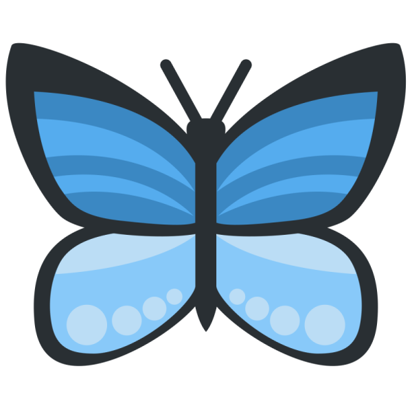 Смайлик бабочка