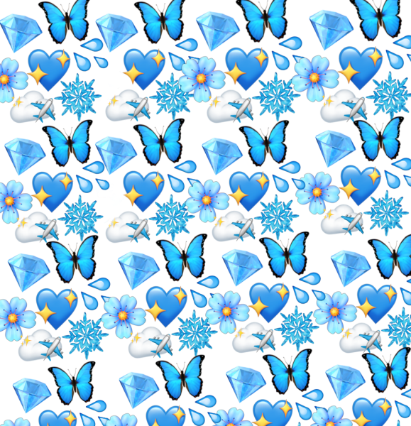 Бабочки много на голубом фоне