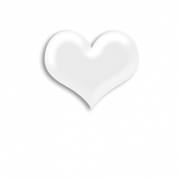 Белое сердечко