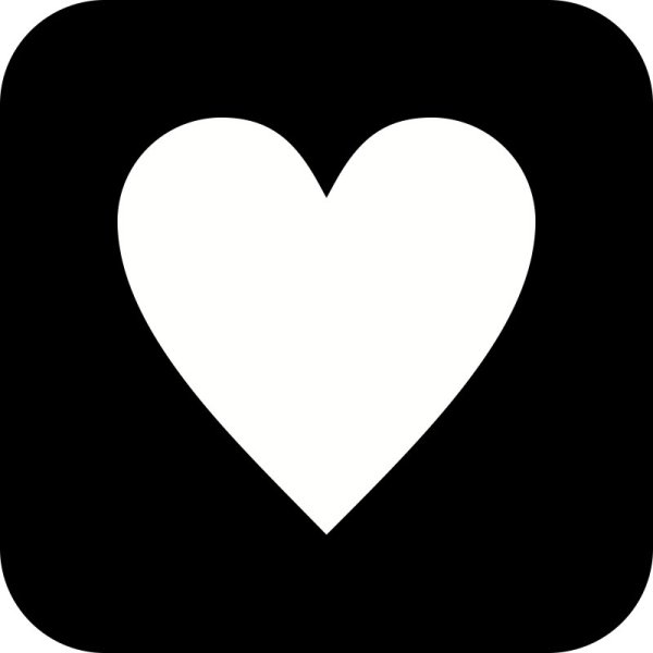 Белое сердечко эмодзи