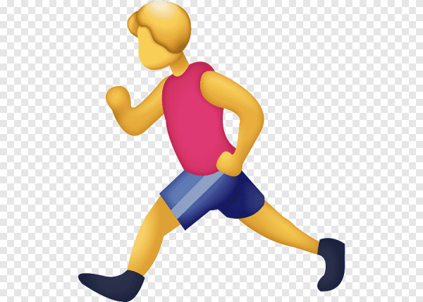 Смайлик бегущего человека