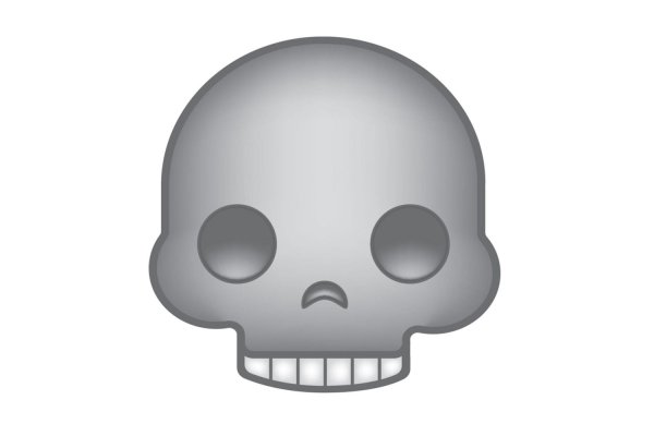 Эмодзи IOS череп