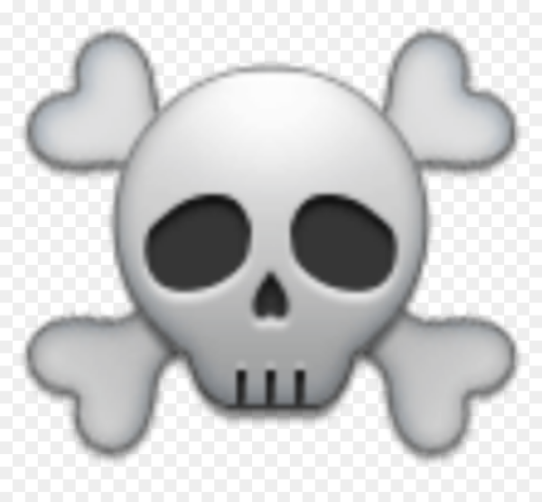 ЭМОДЖИ череп с костями