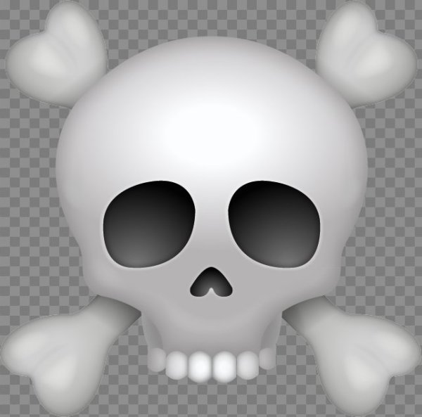 Эмодзи скелет