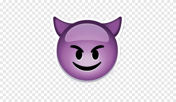 Эмодзи фиолетовый демон