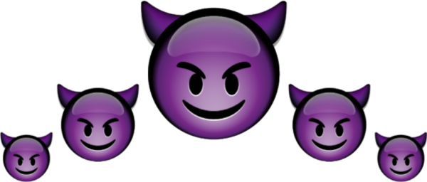 Эмодзи фиолетовый демон
