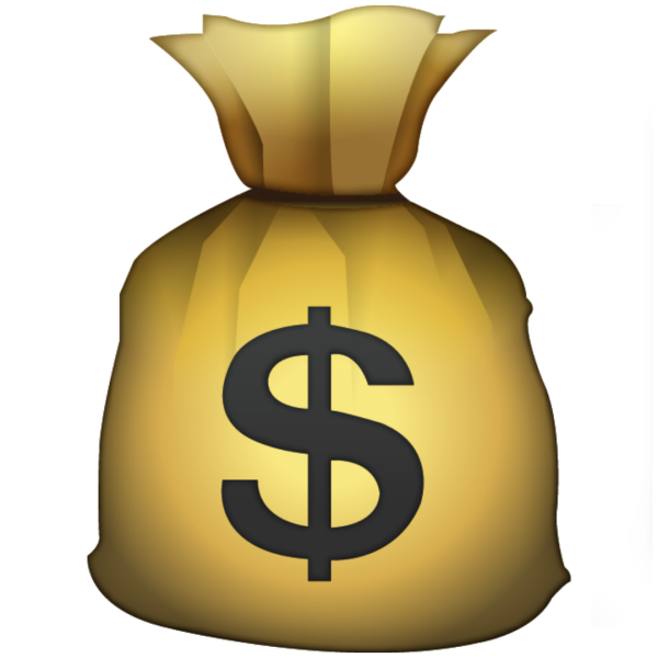 Стикер мешок денег