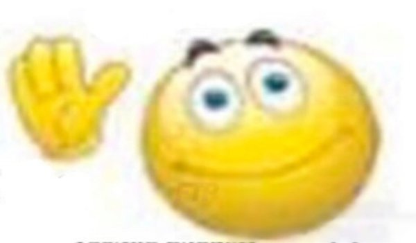 Смайлик машет