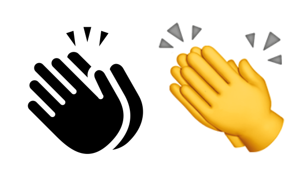 Хлопать значок